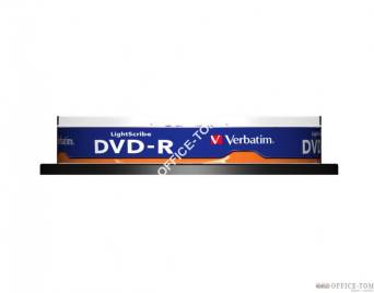 Płyta VERBATIM DVD-R  cake 10  4,7GB  16x  LightScribe v1.2