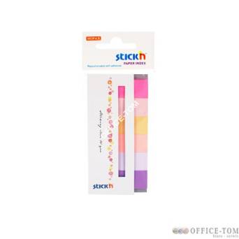 Zakładki indeksujące papierowe 45x15 mm 6 kolorów neonowych SPRING 180 kartek Stick\'n