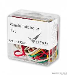 Gumki recepturki E&D PLASTIC mix kolor 15g plastikowe pudełko opak typ 6