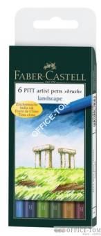 Pitt Artist Pen Landscape Etui 6 Szt. FABER-CASTELL