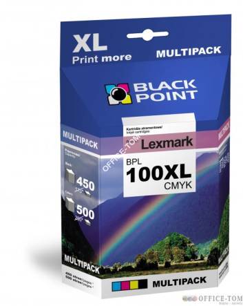 BLACK POINT Wkład do LEXMARK 100XLCMYK MULTIPACK (CMYK) ml