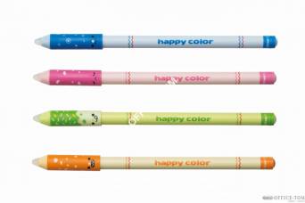 Długopis usuwalny 05mm niebieski kolorowa obudowa HAPPY COLOR
