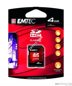 Karta pamięci EMTEC SDHC 4GB High Speed HC 60x (Class 4)