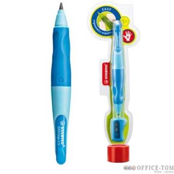 Ołówek automatyczny Stabilo Easy Ergo 3,15 mm niebieski dla praworęcznych + temperówka