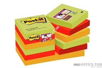 Karteczki samoprzylepne Post-it® Super Sticky, paleta Marrakesz, 47,6 x 47,6mm , 12x90 kartek 70005271906