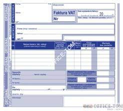 Faktura VAT MICHALCZYK I PROKOP 2/3 A5 80 kartek