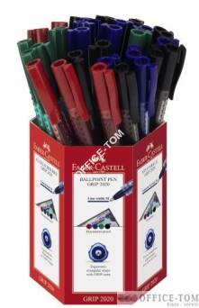 Długopis Grip 2020 Mix Kolorów Display 30Szt  FABER-CASTELL