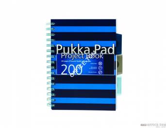 Project Book Navy A5 różowy,niebieski (3 szt mix kolorów) PUKKA
