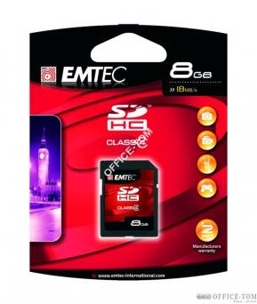 Karta pamięci EMTEC SDHC 8GB High Speed HC 60x  (Class 4)