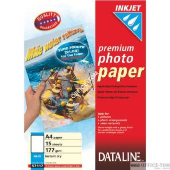 Papier fotograficzny do drukarek atramentowych, A4, 177 g/m2 ESSELTE DATALINE