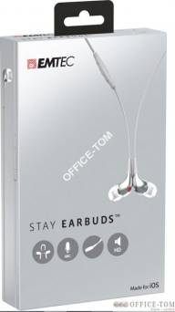 Słuchawi do uszne EMTEC STAY EARBUDS E100 Apple