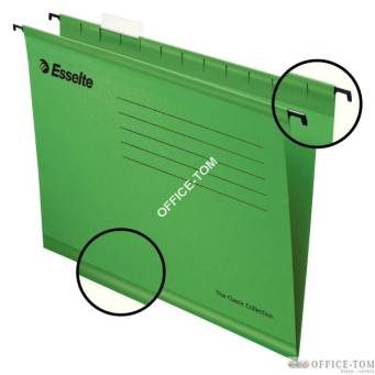 Teczki zawieszane Esselte A4, Pendflex standard, zielony