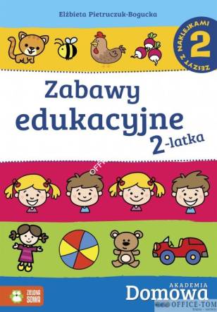 Książka Zabawy edukacyjne 2 latka cz. 2 Zielona Sowa