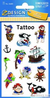 Naklejki AVERY ZWECKFORM Z-Design Kids Tatuaż Piraci