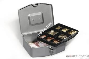 Kasetka na pieniądze DURABLE CASH BOX BASIC L srebrna