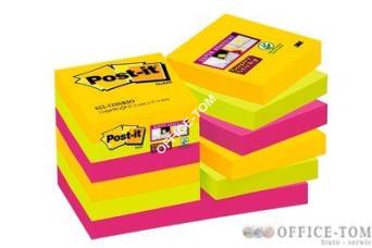 Karteczki samoprzylepne Post-it® Super Sticky, paleta Rio de Janeiro, 47,6 x 47,6mm , 12x90 kartek 622-12SS-RIO 70005271518