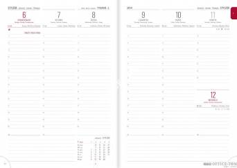 Kalendarz B5 książkowy   ok.35-C2 latte /limbaTELEGRAPH
