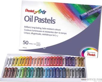 Kredki pastele olejne Pentel 50 kolorów PHN50