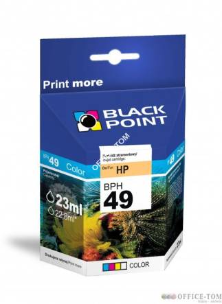 BLACK POINT Wkład do HP 49 / 51649AE Kolor 23ml