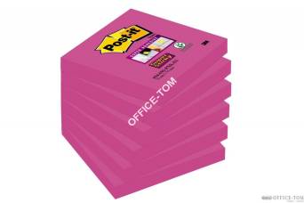 Karteczki samoprzylepny Post-it® Super Sticky fuksja 76x76 mm 90 karteczek