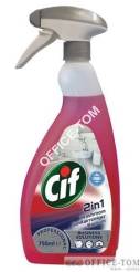 Preparat CIF Washroom 2in1 0,75l-skoncentrowany preparat do usuwania zabrudzeń z powierzchni łazienkowych