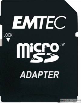 Karta pamięci EMTEC MicroSDHC z adapterem SD 4GB Silver Class 4
