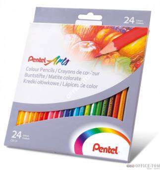 Kredki ołówkowe Pentel 24 kolory CB8-24