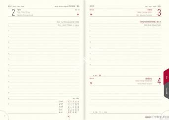 Kalendarz książkowy B5 LUX ok.12 -L2 brąz błysk Telegraph