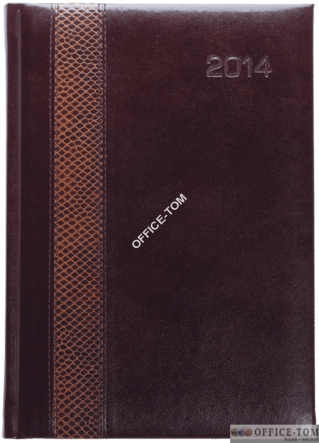 Kalendarz A4 Książkowy Max Okładka 03 -L1 Brąz.Wstawka Snake TELEGRAPH