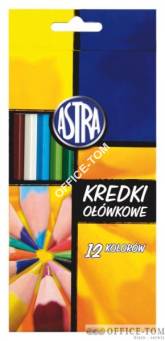 Kredki ASTRA ołówkowe 12 kolorów