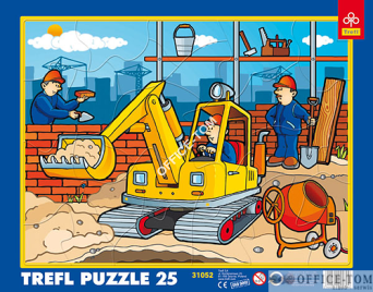 Puzzle Na budowie - Puzzle Ramkowe 25 elementów TREFL 31052
