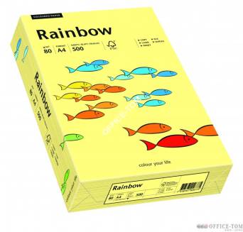 Papier xero kolorowy Rainbow jasno żółty 12