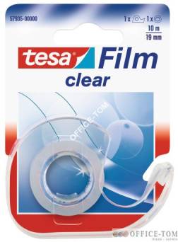 Taśma biurowa TESAfilm Clear 10m X19mm +Dyspenser 57935-00000-00 Ts