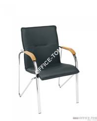 Krzesło SAMBA CHROME V04 czarne DREWNO BUK 1007 NOWY STYL