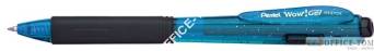 Długopis żelowy WOW BK437CR/S turkusowy pstrykany gumowy uchwyt PENTEL