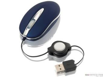 Mysz mini optyczna TRACER TRM-125  APUR BLUE  USB- zwiajny niebieska