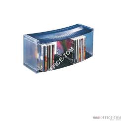 Stojak na 27 CD/DVD ESSELTE DATALINE (370 x 160 x 120), przezr./niebieski