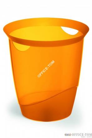 Trend kosz na śmieci 16 l, pomarańczowy-przezroczysty DURABLE