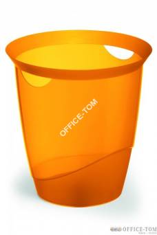 Trend kosz na śmieci 16 l, pomarańczowy-przezroczysty DURABLE