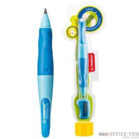 Ołówek automatyczny Stabilo Easy Ergo 3,15 mm niebieski dla leworęcznych + temperówka