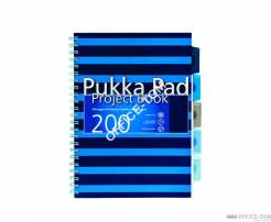 Project Book Navy A4 różowy,niebieski (3 szt mix kolorów) PUKKA