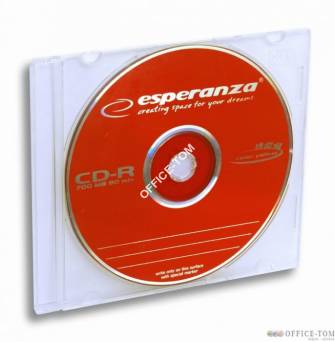 CD-R ESPERANZA Multicolor (Red) Slim 1