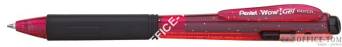 Długopis żelowy WOW BK437CR/B czerwony pstrykany gumowy uchwyt PENTEL