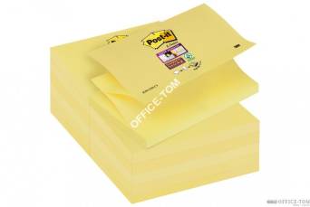 Bloczki samoprzylepne R350-12SS-CY Post-it® Super sticky Z-Notes, żółte, 12 sztuk po 90 kartek, 76x127mm