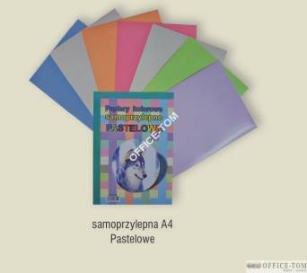 Zeszyt papierów kolorowych A4 samoprzylepny pastele CORMORAN *3520