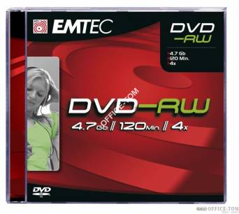 Płyta EMTEC DVD-RW  4.7GB x4 Jewel Case
