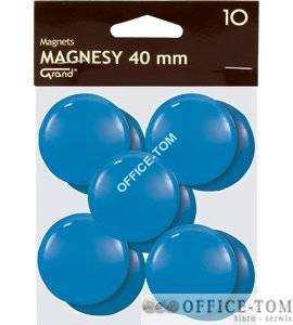 Magnesy średnica 40 mm niebieski 10 szt. Grand