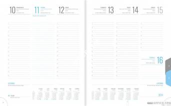 Kalendarz B5 Plus Książkowy Okładka 10-U2 Szara Juta/Wstawka TELEGRAPH