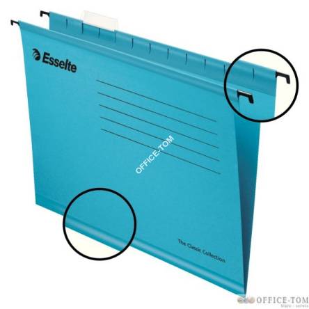 Teczki zawieszane Esselte A4, Pendflex standard, niebieski
