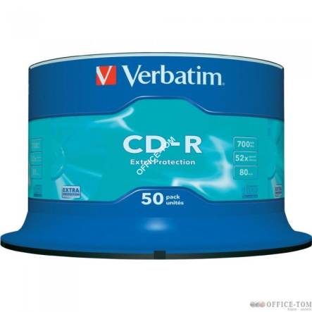 Płyta VERBATIM CD-R cake box 50 700MB 52x DataLife